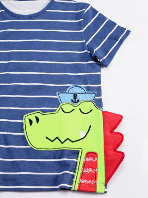 Sailor Dino Boy T-shirt&Baggy Set - 5