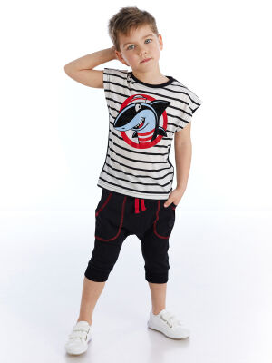 Sailor Shark Boy T-shirt&Capri Set - 1