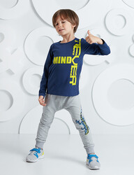 Salamander Grey/Navy Boy Pants Set - 1