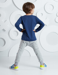 Salamander Grey/Navy Boy Pants Set - 2