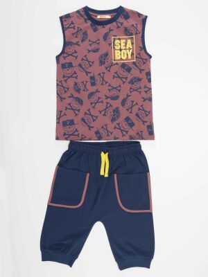 Sea Boy T-shirt&Baggy Pants Set - 3