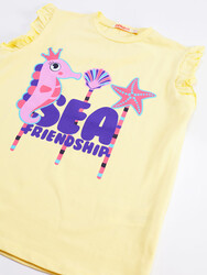 Sea Friends Girl T-shirt&Leggings Set - Thumbnail