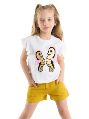 Sea Horses Girl Crop-top&Shorts Set - 1