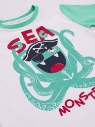 Sea Monster Boy T-shirt&Shorts Set - 5