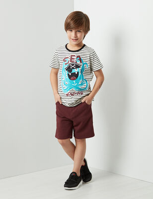 Sea Monster Gabardine Shorts Set - 1