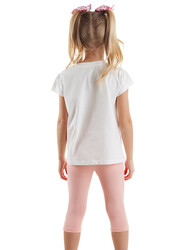 Sevimli Fareler Kız Çocuk T-shirt Tayt Takım - Thumbnail