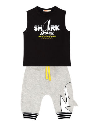 Shark Attack Boy T-shirt&Capri Set - 3