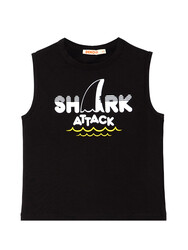 Shark Attack Erkek Çocuk T-shirt Kapri Şort Takım - Thumbnail