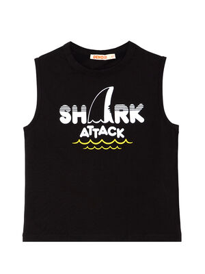Shark Attack Erkek Çocuk T-shirt Kapri Şort Takım