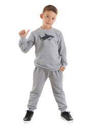 Shark Boy Grey Tracksuit - 1