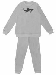 Shark Boy Grey Tracksuit - 3