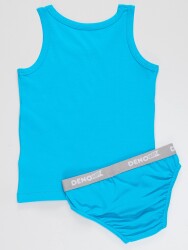 Shark Boys Blue Vest&Brief Pack - 2