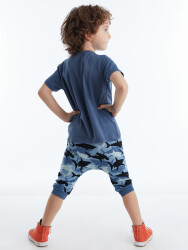 Shark Camo Boy Capri T-shirt Set - 2