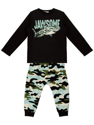 Shark Camo Boy T-shirt&Pants Set