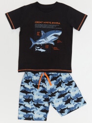 Shark Camo Boy T-shirt&Shorts Set - 3