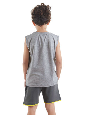 Shark Grey Boy T-shirt&Shorts Set - 2