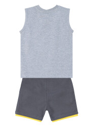 Shark Grey Boy T-shirt&Shorts Set - 4