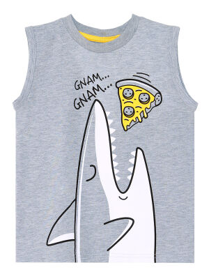 Shark Grey Boy T-shirt&Shorts Set - 5