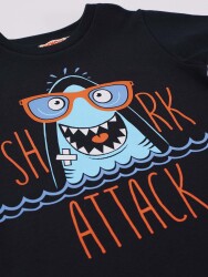 Shark Hawaii Erkek Çocuk T-shirt Şort Takım - 5