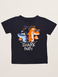 Shark Party Köpekbalığı Erkek Çocuk T-shirt - 1