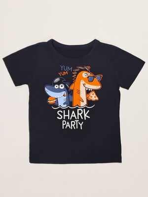 Shark Party Köpekbalığı Erkek Çocuk T-shirt - 1