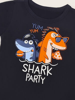 Shark Party Köpekbalığı Erkek Çocuk T-shirt - 3