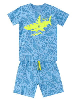 Shark Sea Boy T-shirt&Shorts Set