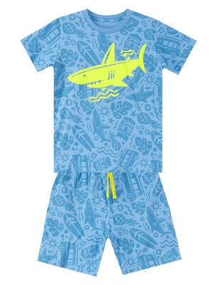 Shark Sea Boy T-shirt&Shorts Set - 3