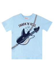 Shark'n Roll Boy T-shirt&Capri Pants Set - Thumbnail
