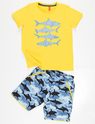 Sharks Boy Shorts Set - 3