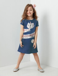 Shinny Cat Dress - 1