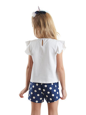 Shinny Unicorn Girl T-shirt&Shorts Set