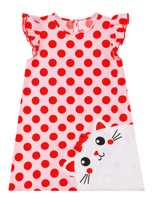 Shiny Cat Girl Poplin Dress - 3