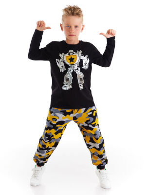 Silver Robot Boy T-shirt&Pants Set - 5