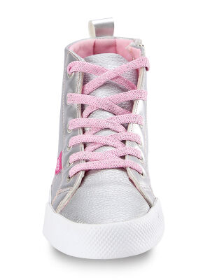 Silver Unicorn Girl High Top Sneakers - 3