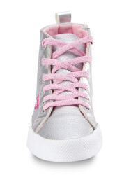 Silver Unicorn Girl High Top Sneakers - 3