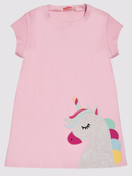 Silver Unicorn Pink Girl Dress - 3