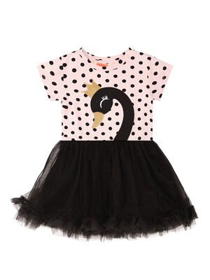Siyah Kuğu Kız Çocuk Tütü Elbise