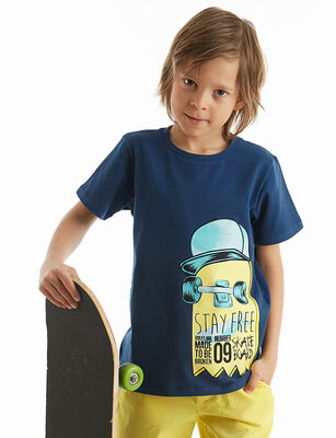 Skate Boy Navy Blue T-shirt - 1