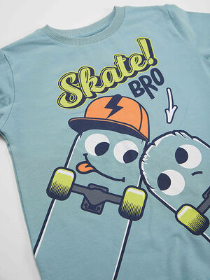 Skate Bro Erkek Çocuk T-shirt Pantolon Takım
