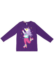 Skate Unicorn Girl T-shirt&Leggings Set - 5