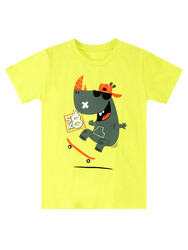 Skater Hippo Boy T-shirt&Shorts Set - Thumbnail