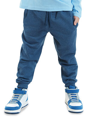 Slim Fit Boy Navy Blue Joggers - 2