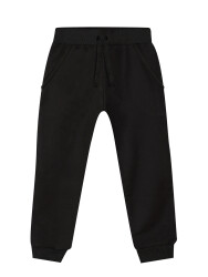 Slim Fit Unisex Black Joggers - 1