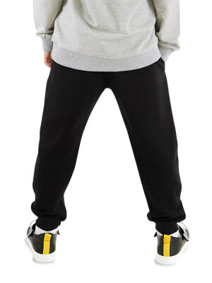 Slim Fit Unisex Black Joggers - 3