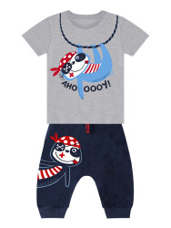 Sloth Boy T-shirt&Capri Pants Set - 3