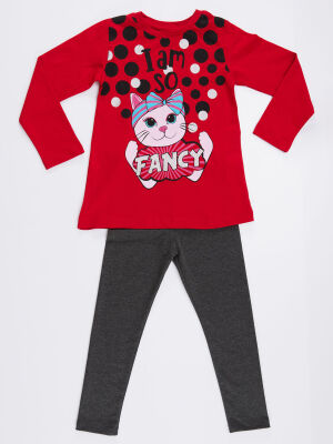 So Fancy Kız Çocuk T-shirt Tayt Takım - 3