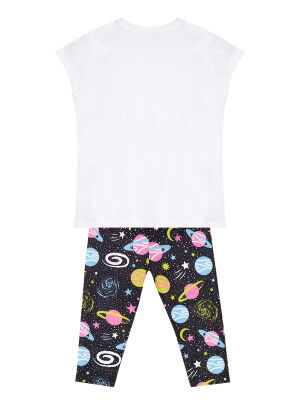 Space Unicorn Girl T-shirt&Leggings Set - 4