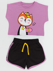 Squirrel T-shirt&Shorts Set - Thumbnail
