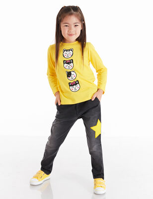 Star Cats Girl Skinny Jean Set - 1